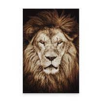 Quadro Decorativo Leão Cor Sépia Animais Moderno Para Sala Quarto Hall Canvas Grande - Bimper Quadro Decorativo Leão Cor Sépia Animais Moderno Para Sala Quarto Hall Canvas Grande - Bimper