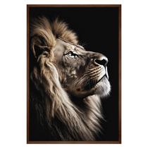 Quadro Decorativo Leão da Fé Sala Moldura Cx Alta 100x66