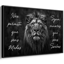 Quadro decorativo Leão da Perseverança - Art Canvas