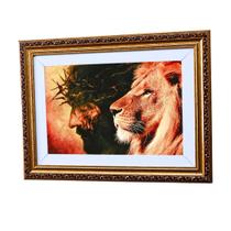 Quadro Decorativo Leão da Tribo de Judá A3 - FR189 Luxo