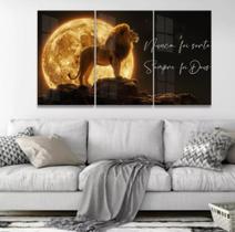 Quadro decorativo Leão De Judá Lua