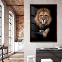 quadro decorativo leão - elite