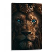 Quadro decorativo Leão Imponente com Olhos de Safira Brilhante - Art Canvas