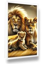 Quadro Decorativo Leão Tribo de Judá Familia Sala