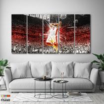 Quadro Decorativo LeBron James 5 partes 140x65