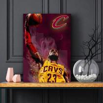 Quadro decorativo Lebron James com Tela de Tecido