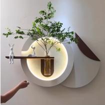 Quadro Decorativo Led Controle Bateria 9v Lotus Decor Q8