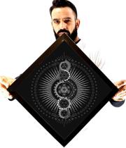 Quadro Decorativo Lei Atração Geometria Sagrada Prospere