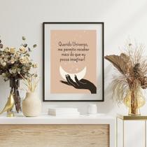 Quadro Decorativo Lei Da Atração Universo - 60x48cm