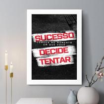 Quadro Decorativo Lembre-Se 45X34Cm - Com Vidro