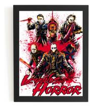 Quadro Decorativo Lendas Do Horror Filme Terror Arte