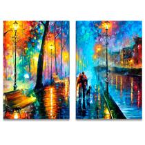 Quadro Decorativo Leonid Afremov Melodia da Noite 40x60 2 Telas Quadro Decorativo Leonid Afremov Melodia da Noite 40x60 2 Telas