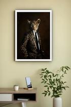 Quadro Decorativo Leopardo Fashion Estampado - 70X50Cm