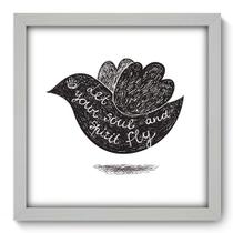 Quadro Decorativo - Let it Fly - 33cm x 33cm - 043qdrb