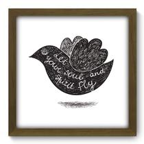 Quadro Decorativo - Let it Fly - 33cm x 33cm - 043qdrm