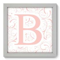 Quadro Decorativo - Letra B - 22cm x 22cm - 052qdbb