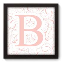 Quadro Decorativo - Letra B - 22cm x 22cm - 052qdbp