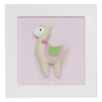 Quadro Decorativo Lhama Quarto Bebê Infantil Menina