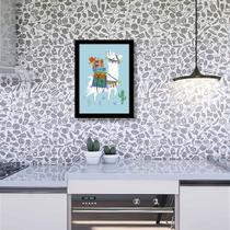 Quadro Decorativo Lhamas com Malas 45x34cm