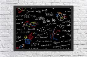 Quadro Decorativo Licenciatura Matemática Quartos Salas Decorações Com Moldura