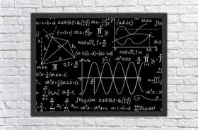 Quadro Decorativo Licenciatura Matemática Quartos Salas Decorações Com Moldura