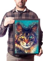 Quadro Decorativo Linda Arte Gato