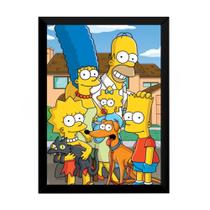 Quadro Decorativo Lindo Foto De Família Simpsons 42x29cm Quadro Decorativo Lindo Foto De Família Simpsons 42x29cm