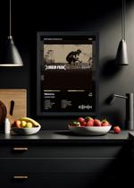 Quadro Decorativo LINKIN PARK Meteora (Dark) Com Vidro Tamanho:21cm x 30cm (A4)