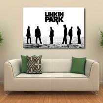 Quadro Decorativo Linkin Park - Música - Tela Em Tecido - Loja Wall Frame