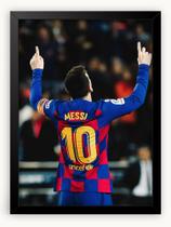 Quadro Decorativo Lionel Messi Esporte Jogador Futebol A3 30x42cm - Decora Geek