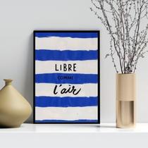 Quadro Decorativo Livre Como O Ar 24X18Cm - Com Vidro