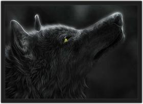 Quadro Decorativo Lobo Animais Decoração Com Moldura Quadro Decorativo Lobo Animais Decoração Com Moldura