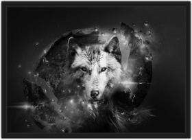 Quadro Decorativo Lobo Animais Decoração Com Moldura Quadro Decorativo Lobo Animais Decoração Com Moldura