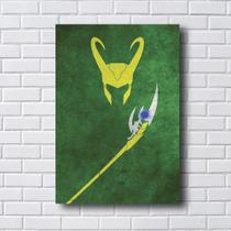 Quadro Decorativo Loki - Fundo Verde