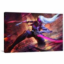 Quadro decorativo LOL League Of Legends Jogos - Tela em Tecid