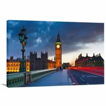 Quadro decorativo London Cidades Paisagem - Tela em Tecido