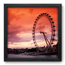 Quadro Decorativo - London Eye - 33cm x 33cm - 053qdmp