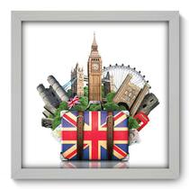 Quadro Decorativo - London Trip - 33cm x 33cm - 068qdmb