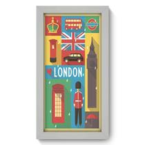Quadro Decorativo - Londres - 19cm x 34cm - 243qdmb