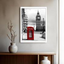 Quadro Decorativo Londres Telefone - 70x50cm