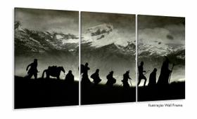 Quadro Decorativo Lord Of The Rings 3 peças 120x60 Quadro Decorativo Lord Of The Rings 3 peças 120x60