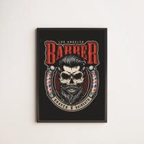 Quadro Decorativo Los Angeles Barber Shop 24X18Cm Quadro Decorativo Los Angeles Barber Shop 24X18Cm