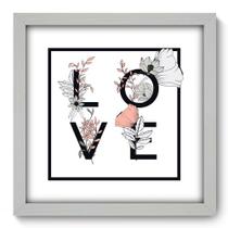 Quadro Decorativo - Love - 33cm x 33cm - 007qnrbb