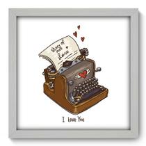 Quadro Decorativo - Love Story - 33cm x 33cm - 036qdob Quadro Decorativo - Love Story - 33cm x 33cm - 036qdob