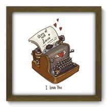 Quadro Decorativo - Love Story - 33cm x 33cm - 036qdom Quadro Decorativo - Love Story - 33cm x 33cm - 036qdom