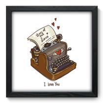 Quadro Decorativo - Love Story - 33cm x 33cm - 036qdop Quadro Decorativo - Love Story - 33cm x 33cm - 036qdop