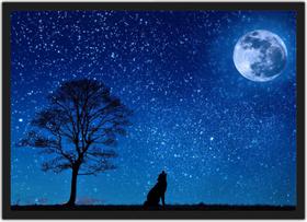 Quadro Decorativo Lua Universo Planeta Cosmos Espaço Salas Quartos Decorações Com Moldura