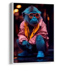 Quadro decorativo Macaco Estiloso