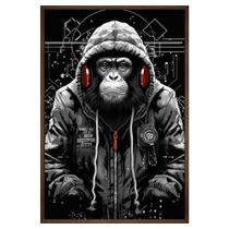 Quadro Decorativo Macaco Estiloso Moldura Cx Alta 40x60 Quadro Decorativo Macaco Estiloso Moldura Cx Alta 40x60