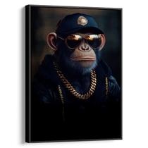 Quadro decorativo Macaco Rapper